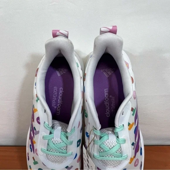 adidas gazelle silver green womens adidas Kids Fortarun x LEGO Dots Sneakers, Cloud White/Lab Purple/Clear Mint